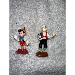 Disney Pinocchio Geppetto With Figaro PVC Figure Cake Topper